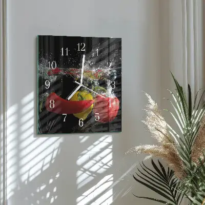 Stakleni četvrtasti sat Papar