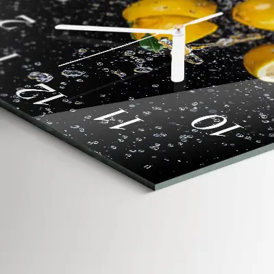 Stakleni četvrtasti sat Limuni