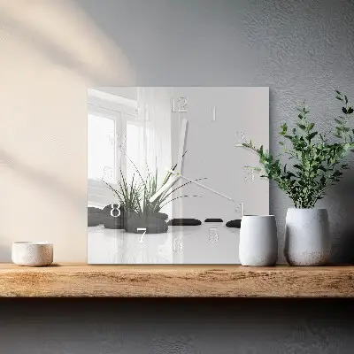 Stakleni četvrtasti sat Kamenje