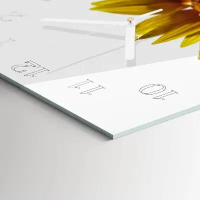 Stakleni četvrtasti sat Cvijet