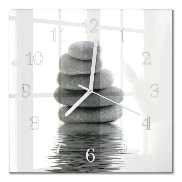 Stakleni četvrtasti sat Kamenje