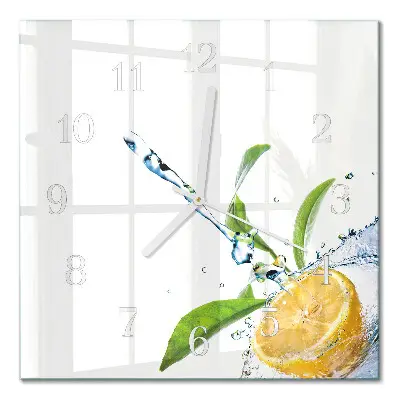 Stakleni četvrtasti sat Citrus