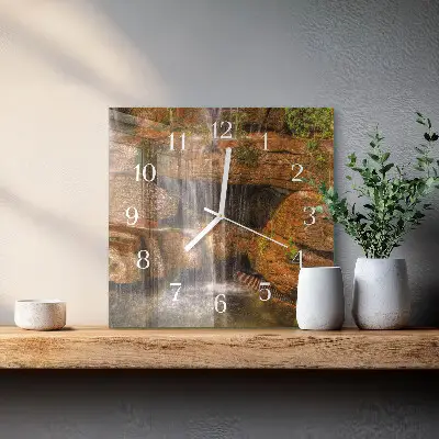 Stakleni četvrtasti sat Slap