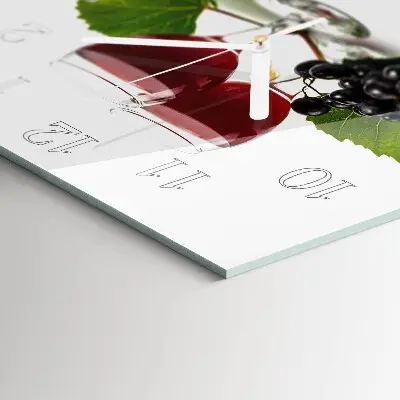 Stakleni četvrtasti sat Grožđe za vino