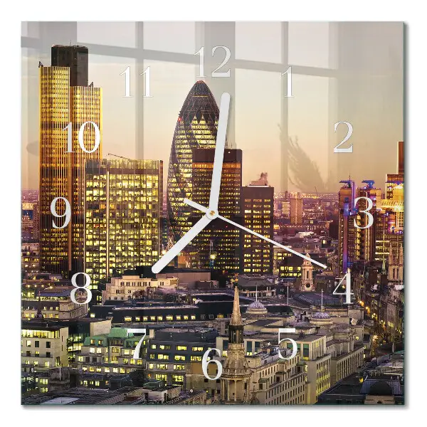 Stakleni četvrtasti sat London