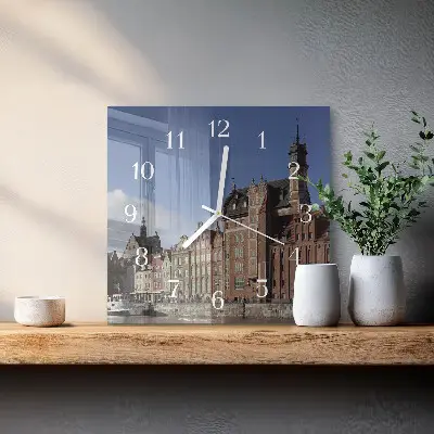 Stakleni četvrtasti sat Gdanjsk
