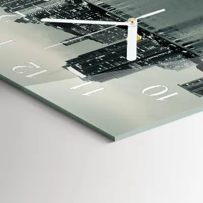 Stakleni četvrtasti sat Horizont