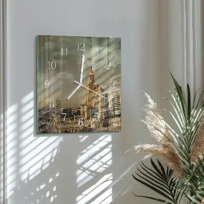Stakleni četvrtasti sat Varšava