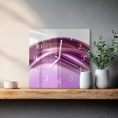 Stakleni četvrtasti sat Apstraktne linije