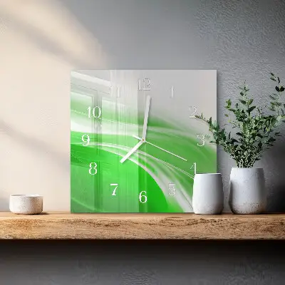 Stakleni četvrtasti sat Apstrakcija