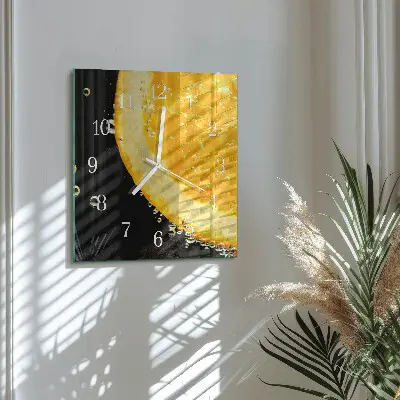 Stakleni četvrtasti sat Citrus