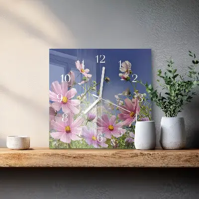 Stakleni četvrtasti sat Kozmos