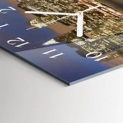 Stakleni četvrtasti sat Horizont