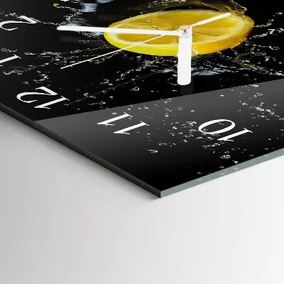 Stakleni četvrtasti sat Citrus