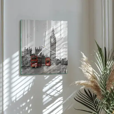 Stakleni četvrtasti sat London