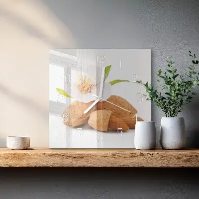 Stakleni četvrtasti sat Bademi