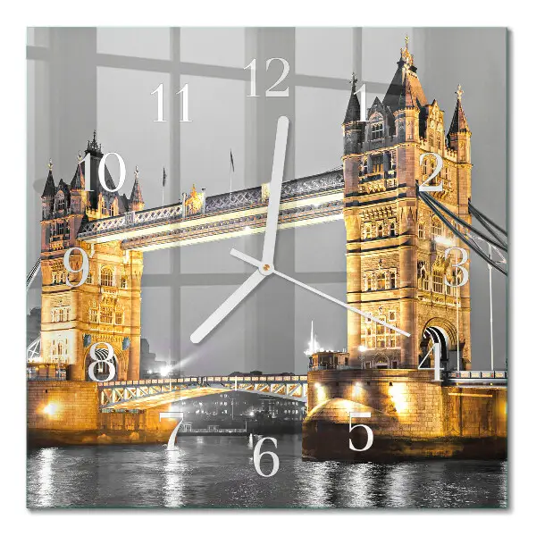 Stakleni četvrtasti sat Tower Bridge
