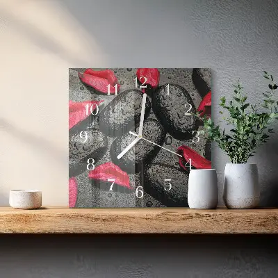 Stakleni četvrtasti sat Kamenje