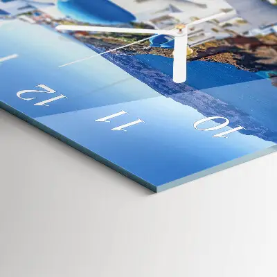 Stakleni četvrtasti sat Santorini