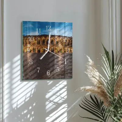 Stakleni četvrtasti sat Kip