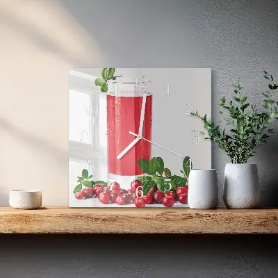Stakleni četvrtasti sat Brusnice