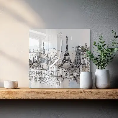 Stakleni četvrtasti sat Spomenici