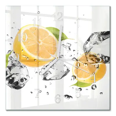 Stakleni četvrtasti sat Citrus