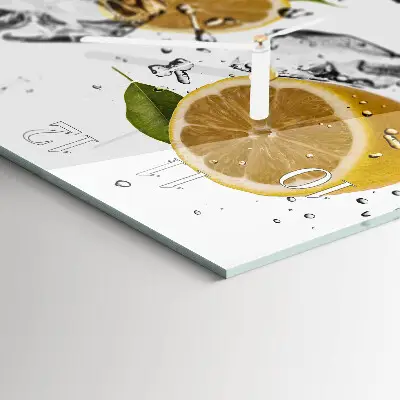 Stakleni četvrtasti sat Citrus