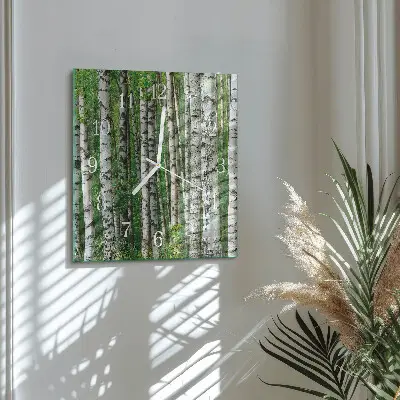Stakleni četvrtasti sat Breze