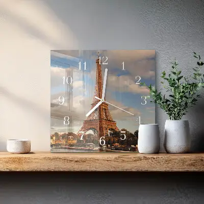 Stakleni četvrtasti sat Pariz