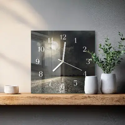 Stakleni četvrtasti sat Mjesečev put