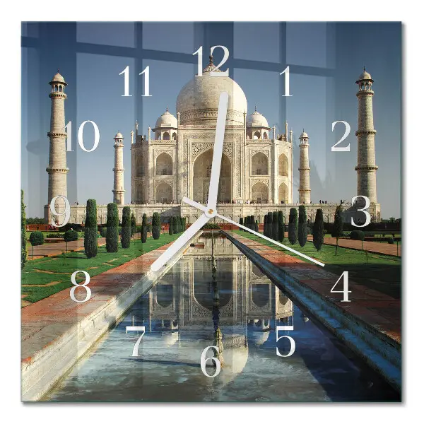 Stakleni četvrtasti sat Taj Mahal