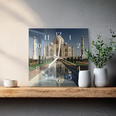 Stakleni četvrtasti sat Taj Mahal