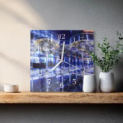 Stakleni četvrtasti sat Naočale