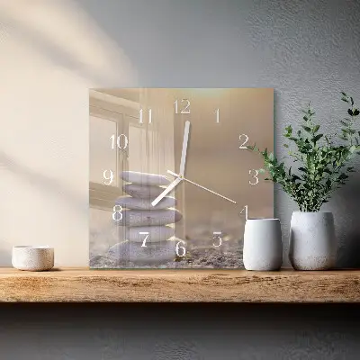 Stakleni četvrtasti sat Kamenje