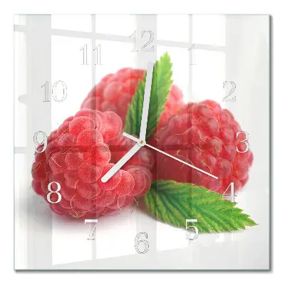 Stakleni četvrtasti sat Maline
