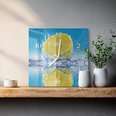 Stakleni četvrtasti sat Citrus