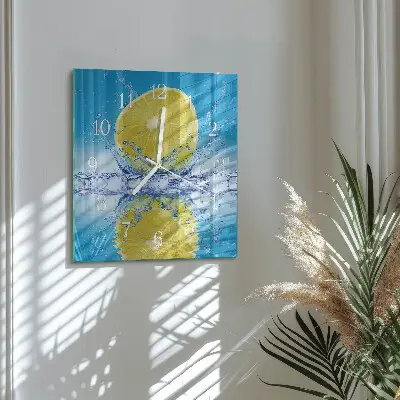 Stakleni četvrtasti sat Citrus