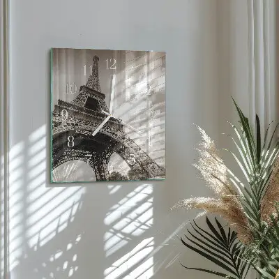 Stakleni četvrtasti sat Pariz
