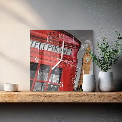 Stakleni četvrtasti sat London