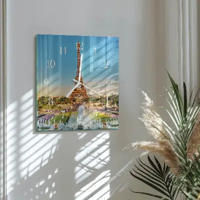Stakleni četvrtasti sat Pariz