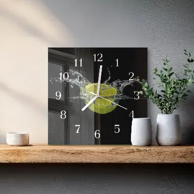 Stakleni četvrtasti sat Citrus