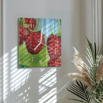 Stakleni četvrtasti sat Maline