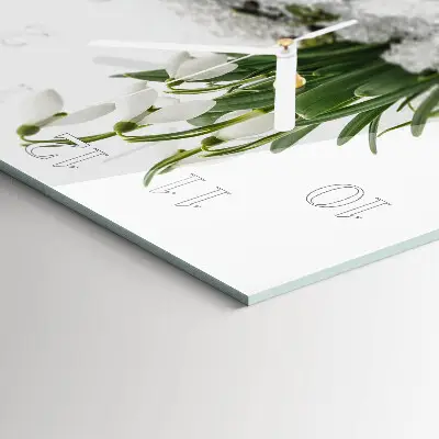Stakleni četvrtasti sat Visibaba