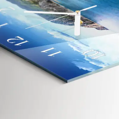 Stakleni četvrtasti sat Zaljev
