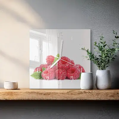 Stakleni četvrtasti sat Maline