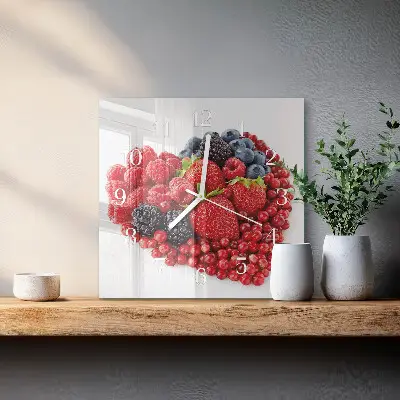 Stakleni četvrtasti sat Voće