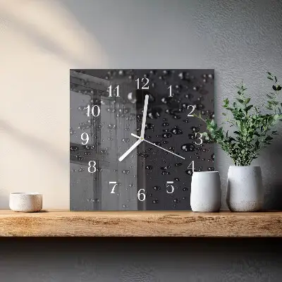 Stakleni četvrtasti sat Kapi