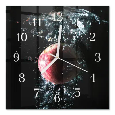 Stakleni četvrtasti sat Jabuka