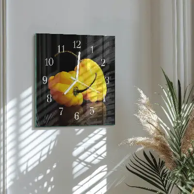 Stakleni četvrtasti sat Papar